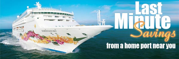 Last minute savings from a home port near you