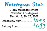 Norwegian Star Sailings
