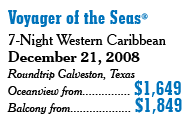 Voyager of the seas, December 21 2008